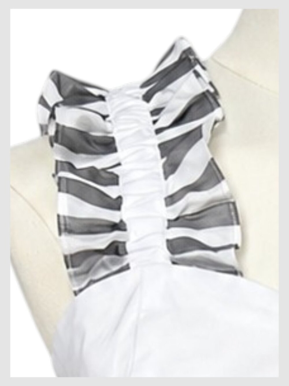 Amanda Uprichard White Peplum Top Ruffle Straps Sleeveless M - Picture 4 of 9